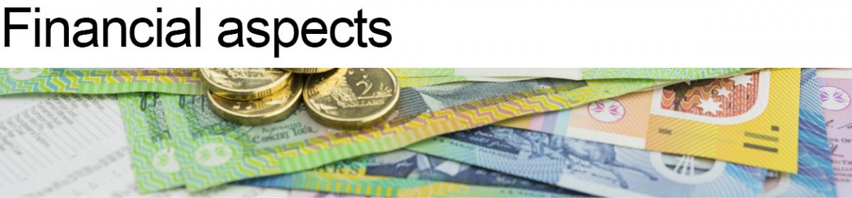 Financial aspects banner